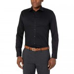 Brand - Buttoned Down Men's Slim Fit Stretch Twill Dress Shirt Supima Cotton Non-Iron Spread-Collar