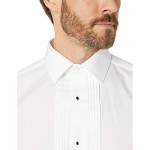 Brand - Buttoned Down Men's Tailored Fit Easy Care Bib-Front Spread-Collar Tuxedo Shirt