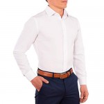 CC Performance Stretch Slim Fit Dress Shirts for Men | Wrinkle Resistant Long Sleeve Button Up Mens Dress Shirts