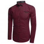 COOFANDY Men's Fashion Slim Fit Dress Shirt Casual Shirt