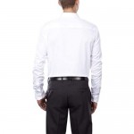 Geoffrey Beene Men's Dress Shirt Slim Fit Flex Collar Stretch Solid