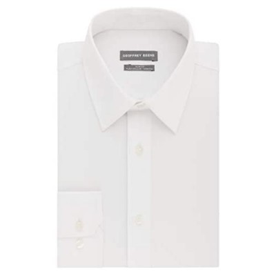 Geoffrey Beene Men's Dress Shirt Slim Fit Flex Collar Stretch Solid