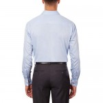 Geoffrey Beene Men's Regular Fit Textured Stripe Sateen Shirt