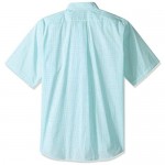 IZOD Men's Regular Fit Short Sleeve Check Dress Shirt