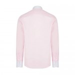 Jack Martin - Club/Penny Collar - Pink Herringbone Slim Fit Shirt. Mens 1920s Blinders Gang Shirts