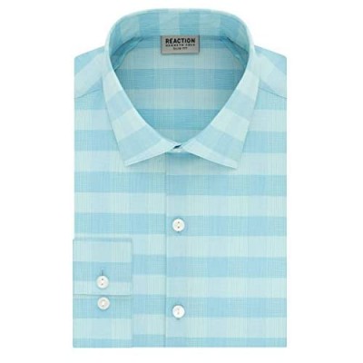 Kenneth Cole REACTION Men's Dress Shirt Technicole Slim Fit Check