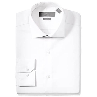 Perry Ellis Men's Slim Fit Non-Iron Cotton Dress Shirt