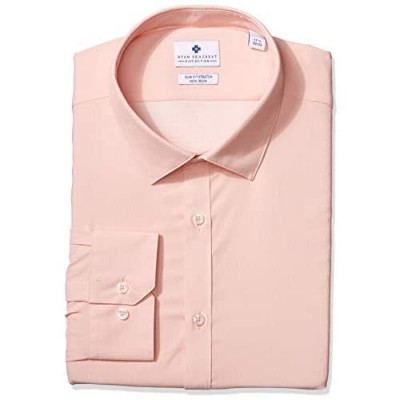 Ryan Seacrest Distinction Men's Tech Slim Fit Spread Collar Dress Shirt
