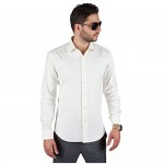 Slim Fit Men's Dress Shirt Solid Color Long Sleeves Spread Collar Fitted by AZAR