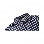 uxcell Men's Shirts Polka Dots Long Sleeve Slim Fit Printed Dress Button Down Shirt