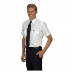 Van Heusen Mens Dress Shirts Short Sleeve Pilot Shirt Solid Spread Collar