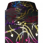 ZEROYAA Men's Luxury Baroque Shiny Design Slim Fit Long Sleeve Button up Dress Shirts