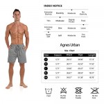 Agnes Urban Mens 5.7 Shorts Athletic Running Workout Casual Lounge Elastic Waist Active Gym Cotton Terry Shorts with Pockets
