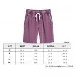 BEILU Men's Casual Cotton Active Shorts Elastic Workout Jogger Knit Shorts