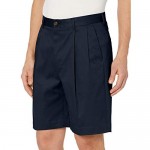 Brand - Buttoned Down Men's Relaxed Fit Pleated 9 Inseam Chino Short Supima Cotton Non-Iron