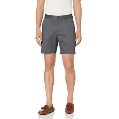  Brand - Buttoned Down Men's Slim Fit Flat Front 7" Inseam Chino Short Supima Cotton Non-Iron