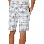 Haggar Men's Cool 18 Pro Flat Front Expandable Waist Patterned Short- Regular and Big & Tall Sizes
