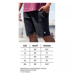 INTO THE AM Men's Premium Jogger Shorts Adjustable Drawstring Knit Sweat Shorts