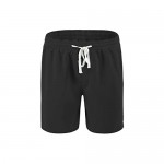 TLQLTS Mens Athletic Gym Shorts Elastic Waist Casual Pajama Pocket Jogger Workout Short Pants