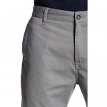 Volcom Mens Solid Flat Front Khakis Chinos Shorts Gray 30