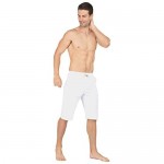 WULFUL Men's Casual Classic Fit Shorts Drawstring Summer Beach Linen Shorts…