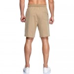 YnimioAOX Men's Shorts Casual Workout Sports Shorts with Zipper Pockets