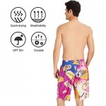 ALISISTER Mens 3D Swim Trunks Quick Dry Summer Underwear Surf Beach Shorts Elastic Waist with Pocket Drawstring