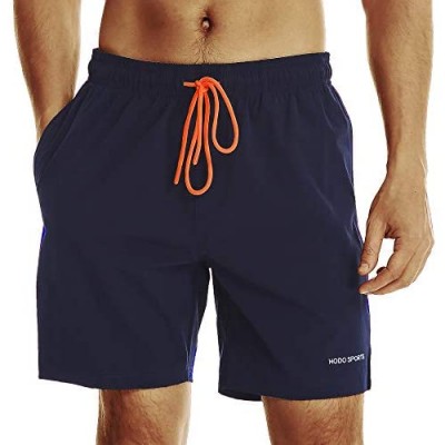 HODOSPORTS Mens Big and Tall Swim Trunks Quick Dry with Mesh Lining