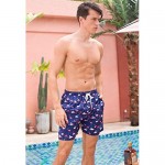 Janmid Men's Swim Trunks with Mesh Lining Short Bathing Suit Quick Dry Boardshorts with Pockets