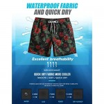 MaaMgic 7 Swim Shorts Mens Quick Dry Swim Trunks with Mesh Lining Teen Funny Print Swimwear Swimsuit