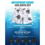 MaaMgic Mens Quick Dry Printed Short Swim Trunks with Mesh Lining Swimwear Bathing Suits