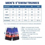MaaMgic Mens Swim Trunks 9 with Mesh Lining Quick Dry Bathing Suits for Men Swim Shorts Swimwear