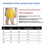 MADHERO Men Swim Trunks Short with Mesh Lining Solid Bathing Suit 3