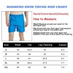 MADHERO Men Swim Trunks with Zipper Pockets Quick Dry Bathing Suits Mesh Lining