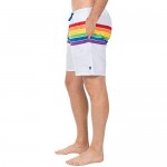 Men's Rainbow Swim Trunks - Pride Bathing Suit Board Shorts