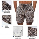 Mens Swim Trunks Short Quick-Dry Swimming Trunks with Mesh Lining Fashion Trend Turnks