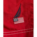 Nautica Men's 8 American Flag Logo J-Class Swim Shorts