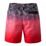 PAGE ONE Mens Swim Trunks Quick Dry Surfing Beach Shorts with Full Mesh Lining with Pockets