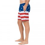 Tipsy Elves Men's American Flag Swim Trunks - Patriotic USA Stars and Stripes Swim Suit