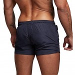 Wangdo Mens Running Shorts Swim Trunks Quick Dry Swim Shorts for Gym Workout Jogging with Zipper Pockets